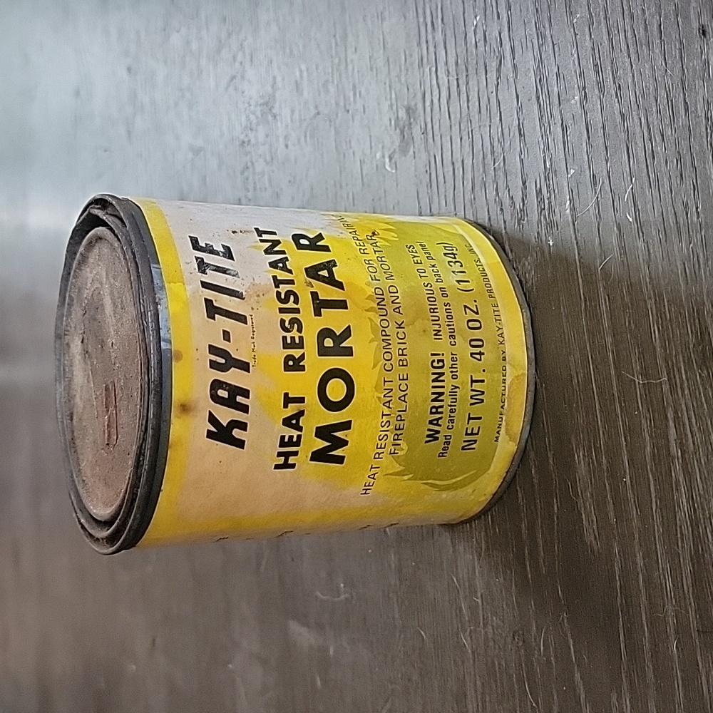 Vintage mortar kay-tite can